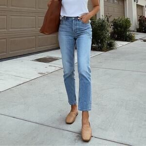 Everlane The Cheeky Light Blue High Rise Slim Leg Jeans Women’s Size 24 Regular
